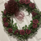 Rosy Burgundy Wreath