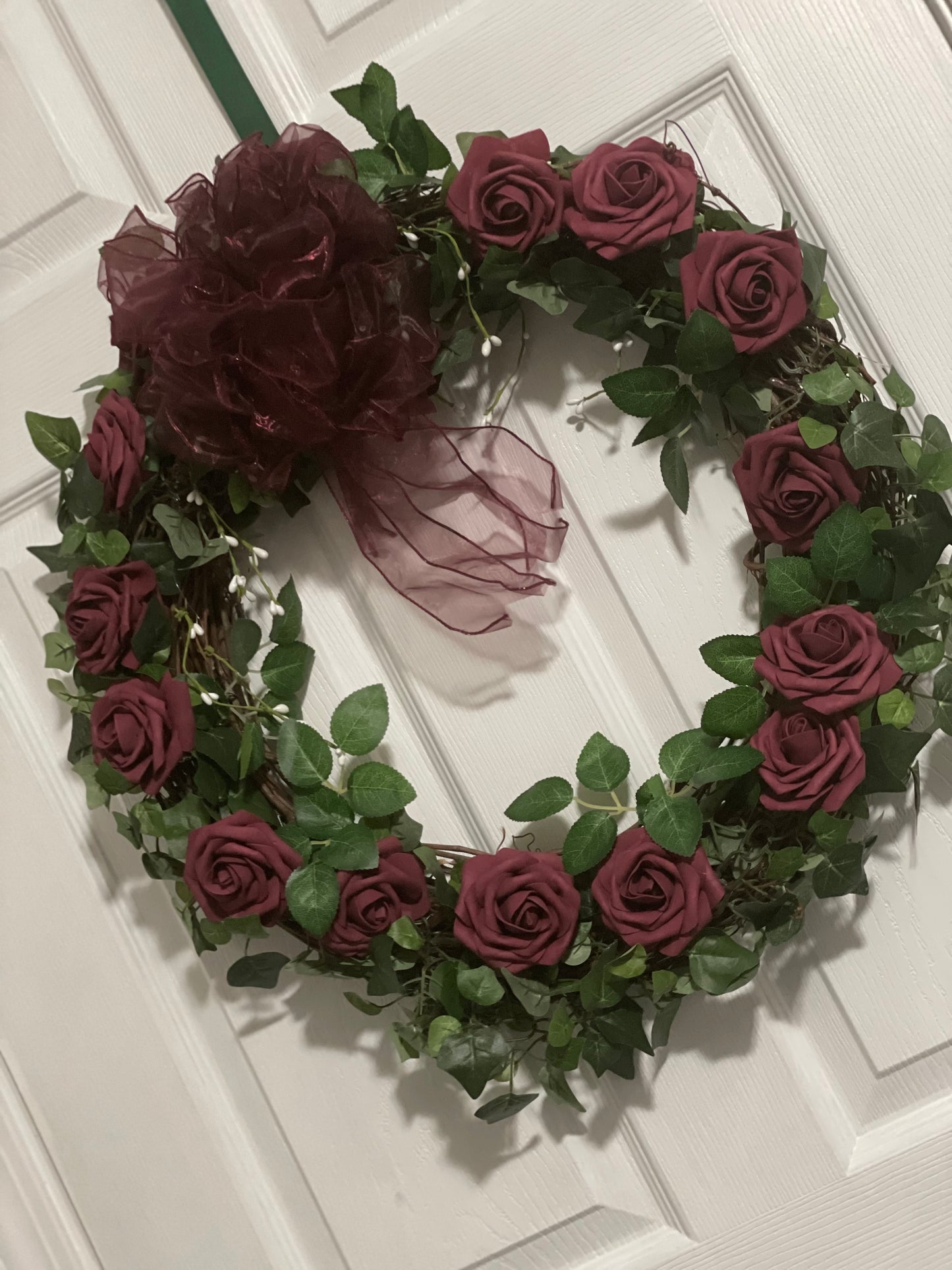 Rosy Burgundy Wreath