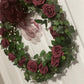 Rosy Burgundy Wreath