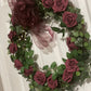 Rosy Burgundy Wreath