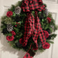 Red and Black Christmas Wreath