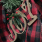 Red and Black Christmas Wreath