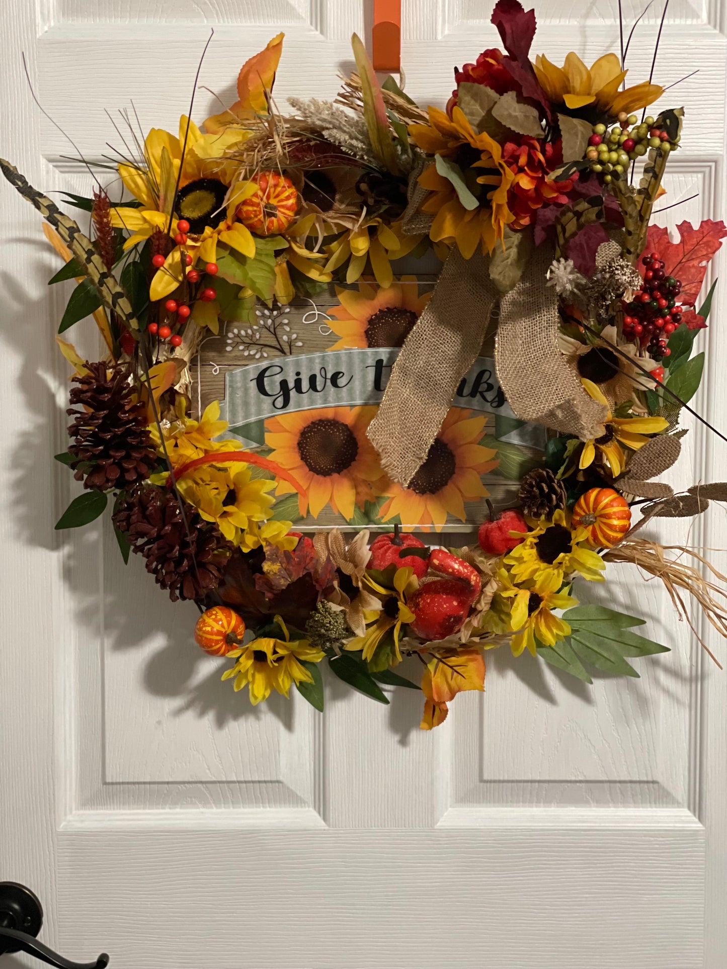 Give Thanks Spray Wreath