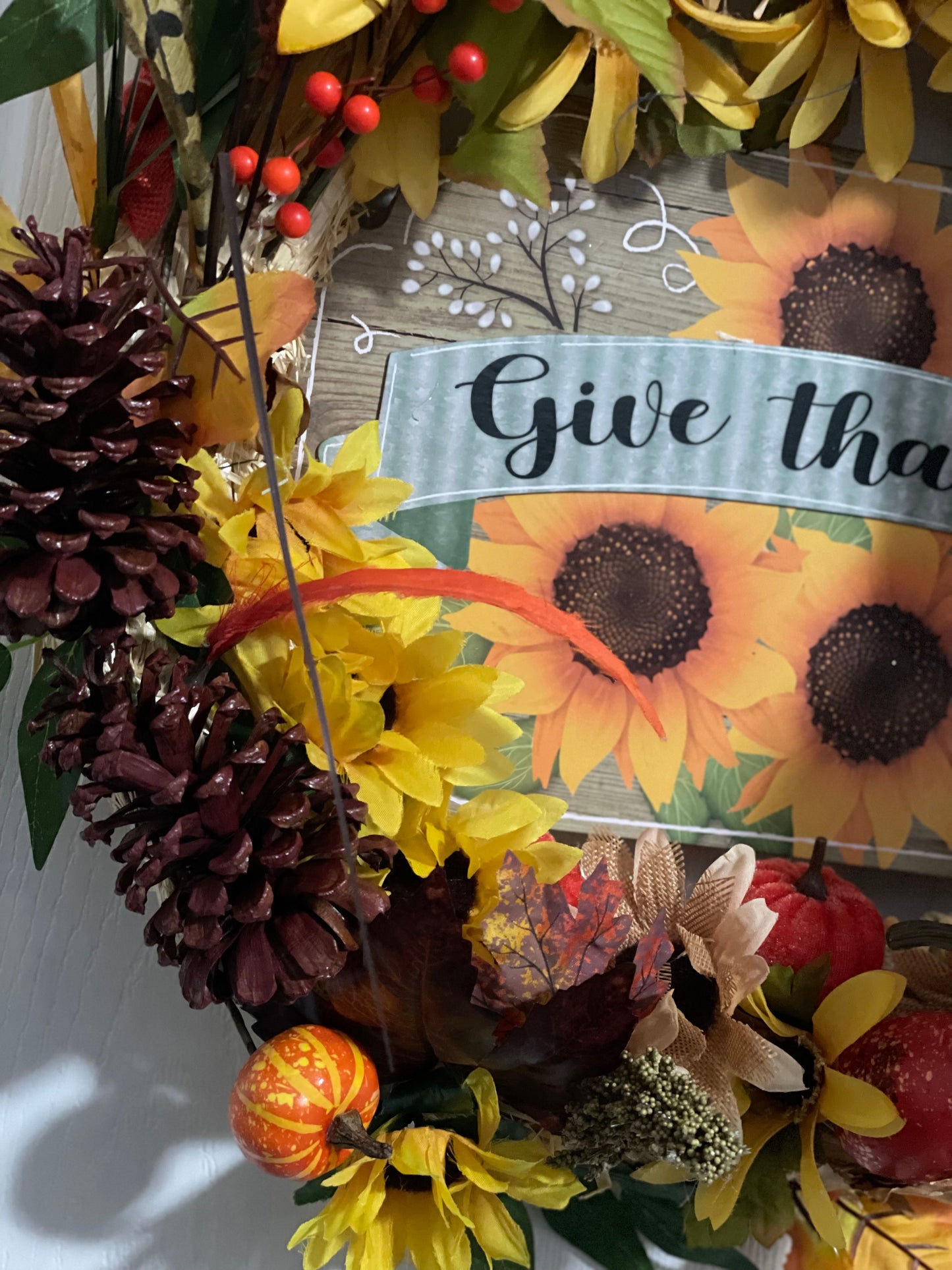 Give Thanks Spray Wreath