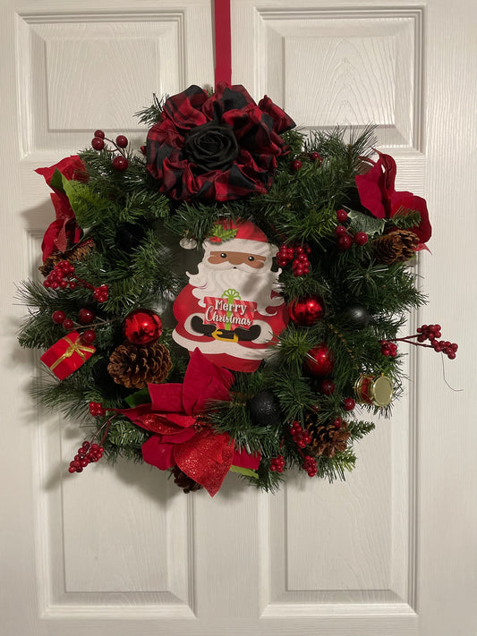 Merry Santa Wreath