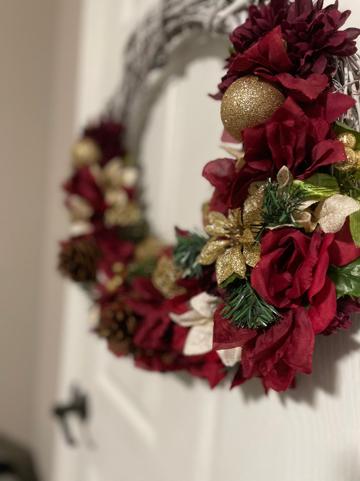 Regal Red Poinsetta Wreath