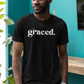 Graced Blk White Logo Tee