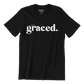 Graced Blk White Logo Tee